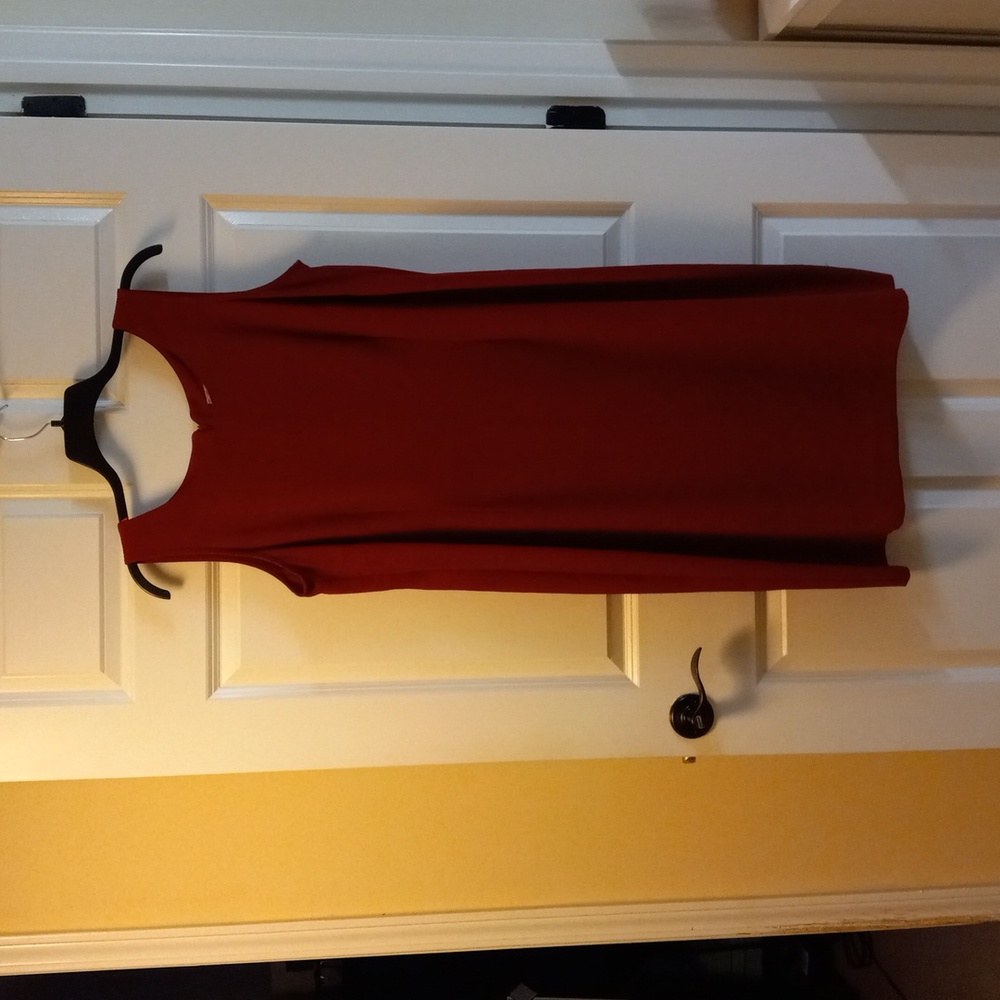 Lady Dorby Burgandy Jacket and Sleeveless Dress Size 20WP - Picture 3 of 4